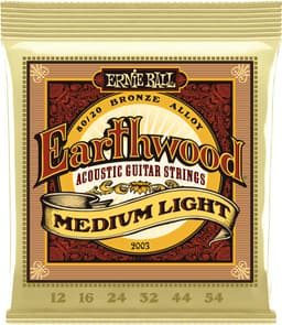 Ernie Ball Earthwood - Akoestische Gitaarsnaren - 80/20 Bronze - Medium Light Gauge - 12-16-24w-32-44-54 — thumbnail 1