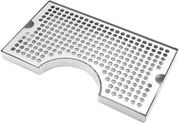 Bier Lekbak - Lekbak Bierkraan - Bar Schoonhouden - Roestvrijstaal Antislip - 33 x 25 x 4 cm - Zilver — thumbnail 1