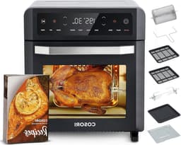 Airfryer Oven - Hete Lucht Frituurpan - Gezond Koken - Dubbele Weerstand - 12 Liter - RVS — thumbnail 1