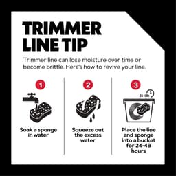 Trimmer Draad - Vervangingslijn Grasmaaier - Gazon Onderhoud - Geluidsarme Snede - 2.7 mm 15 m - Zwart — thumbnail 4