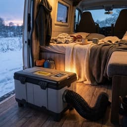 Dieselverwarming – Dieselkachel – Mobiele Verwarmer – Camperkachel – Vrachtwagenkachel – 8KW Vermogen – 5,2L Brandstoftank — thumbnail 3