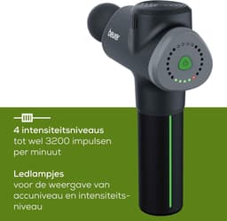Thijox - Massage Gun, massagepistool met 6 opzetstukken en 4 intensiteitsniveaus voor spiermassage, ideaal voor activering en regeneratie van alle spi — thumbnail 2