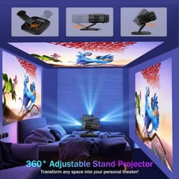 Archi Smart Projector – TV - Full HD 1080P – 800 ANSI – 4K/8K Ondersteuning – Android 12 – WiFi 6 & Bluetooth 5.3 – Autofocus – 64GB — thumbnail 2