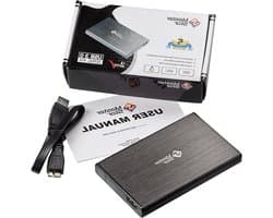 Externe Harde Schijf - Draagbare Opslag - Bestanden Opslaan - Supersnelle USB 3.0 - 500 GB - Zwart