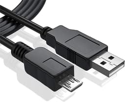 USB 2.0 Kabel - Datakabel Harde Schijf - Externe Schijf Koppelen - Hoge Snelheid Data Transfer - 1 Meter - Zwart — thumbnail 1