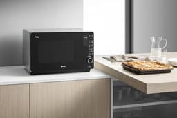 SnelShoppen - Magnetron Bauknecht MW 427 SL - 20L Capaciteit, RVS, 800W, Combifunctie, Makkelijk in Gebruik Voor Keuken, Koken en Verwarmen — thumbnail 4