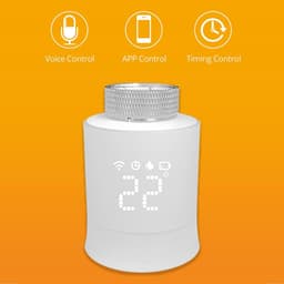 Slimme Thermostaat Klep - Radiatorknop App Bediening - Energie Besparen - Raam Open Detectie - M30 x 1.5mm - Wit — thumbnail 2