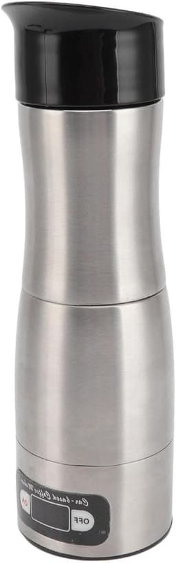 Draagbaar Koffiezetapparaat - Reiskoffiemachine Auto Koffie - Koffie Zetten Onderweg - Compact Roestvrij Staal Ontwerp - 150 ml - Zwart — thumbnail 1