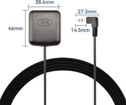 SnelShoppen - Universele Auto GPS Antenne met 0.3 cm Adapter, Coaxiale Kabel 3 Meter, Geschikt voor Dash Camcorder/GPS Dashcam, Hoge Frequentie 1575.4 — thumbnail 2