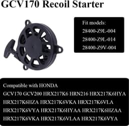 Trekstarter Grasmaaier - Startmotor Vervanging - Motor Starten - Snelle Start Functie - 138 cm Diameter - Zwart — thumbnail 2