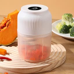 Mini Keukenmachine - Elektrische Hakker - Eten Bereiden - USB Oplaadbaar - 300 ml - Wit — thumbnail 4