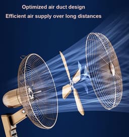 Wandventilator - Muurventilator Elektrisch - Ruimte Koelen - Met Afstandsbediening - 40 cm - Zwart — thumbnail 5