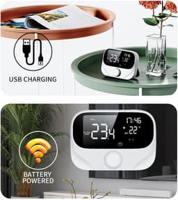 Slimme Ketelthermostaat - Draadloze Controller - Energie Besparen - App Bediening - 32-100°F - Wit — thumbnail 4