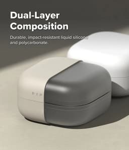 Ringke Silicone Hoesje Geschikt voor Samsung Galaxy Buds 4 / 4 Pro - Siliconen Cover - Karabijnhaak - Case Beige — thumbnail 4