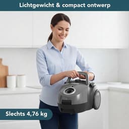 VALI® Stofzuiger Zonder Zak - Compact en Licht - Stofzuiger - Zwart/Grijs - 33cm x 25cm x 42cm — thumbnail 5