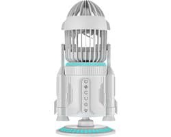 Bureauventilator - Persoonlijke Koeler - Thuis Koeling - Dubbel Spraysysteem - 34 cm Hoog - Zilver