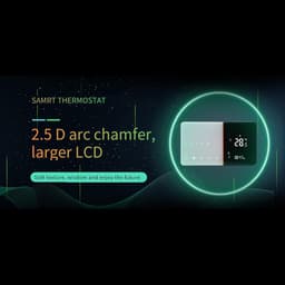 Slimme Thermostaat - Temperatuurregelaar Wifi - Energie Besparen - Spraakbesturing - AC 95-240V - Wit — thumbnail 4