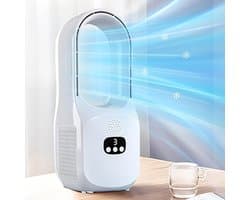 Bladloze Ventilator - Circulator Tafelmodel - Persoonlijke Koeling - 120 Graden Oscillatie - 38x13x38 cm - Enkele Attribuut