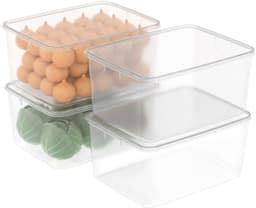 Omgoods - Set van 4 Voedselopslagdozen, 10L voor Magnetron en Vriezer — thumbnail 1