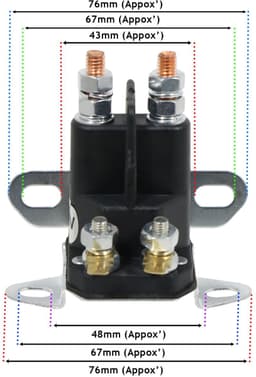 Omgoods - 4-Pin Startrelais voor Grasmaaier en Tractor — thumbnail 5