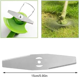 SnelShoppen - Pack van 5 Grasmaaier Blades, RVS Grasmaaier Messen, Elektrische Accu Bosmaaier Accessoires, Vervangende Messen voor Tuinaccessoires — thumbnail 5