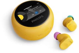 PHILIPS TAMS3YL/00 The Buds - True Wireless Oordopjes - Adaptieve Noise Cancelling - Bluetooth 6.0 - Tot 42 Uur Batterijduur - Smart Charging Case met Touchscreen - IP54 - Multipoint - Geel — thumbnail 1