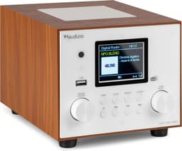 DAB radio - Audizio Vieste - DAB+ radio met subwoofer en Bluetooth - Wit - Met afstandsbediening — thumbnail 1