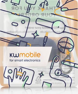 kwmobile cover voor oordopjes case - geschikt voor Anker Soundcore Sport X20 - Trendy beschermhoes draadloze oordopjes in donkerblauw — thumbnail 3