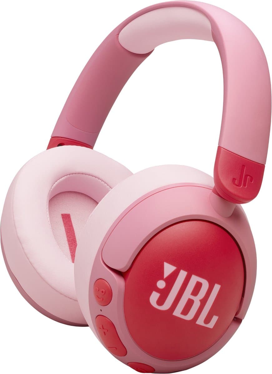JBL Junior 470NC - Draadloze Kinderkoptelefoon - Bluetooth - Noise Cancelling - Veilig Volume <85 dB - Over-ear - 50 uur batterij - Met Microfoon - JBL Headphones-app - Voor Tablet & School - Roze — afbeelding 1