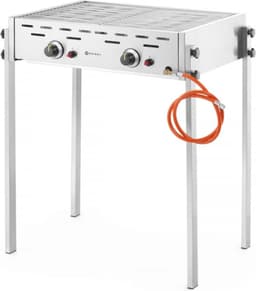 HENDI Roast-Master Pro gasbarbecue – 11,6kW – 2 branders – 790x560x900 mm – roestvast staal — thumbnail 1