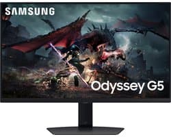 Samsung Odyssey G5 LS27DG502EUXEN - QHD - 1 ms - 180 Hz - 27 inch — afbeelding 1