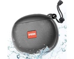 GTB® Douche Speaker - Badkamer Speaker - Douche Speaker Bluetooth - Zwart - 6cm x 13cm x 10cm