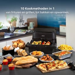 Philips 1000 Series Dual Basket Airfryer - NA150/00 - Dubbele Mand - Flexible Basket - 7.1L - Tot 5 Personen — thumbnail 6