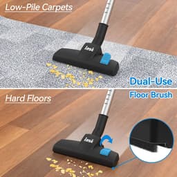 stofzuiger - stofzuiger zonder zak - Stofzuiger met snoer INSE I5 18Kpa Krachtige zuigkracht 600W Motor Stick Handstofzuiger voor thuis Dierenhaar Harde vloer — thumbnail 4