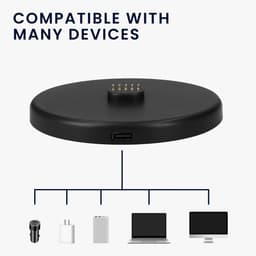 kwmobile oplaadstation geschikt voor Sony LinkBuds Speaker - Docking station met kabel voor mini speaker - In zwart — thumbnail 4