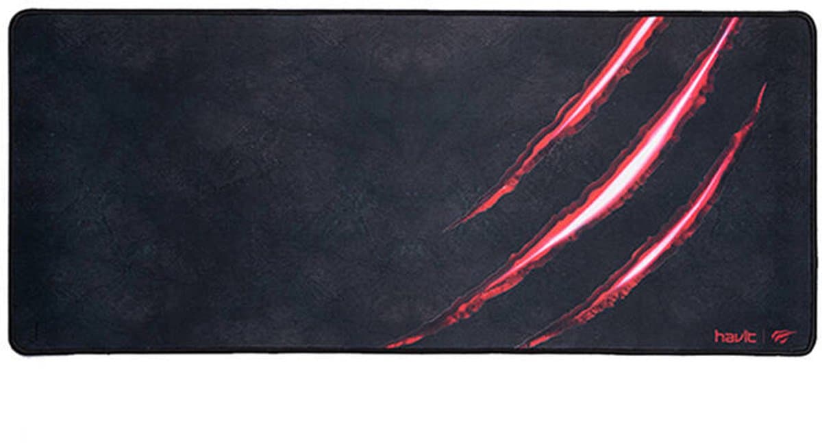 Havit GameNote Gaming muismat XXL zwart met anti slip onderkant - waterproof coating - fijnmazig doek - 700mm x 300mm x 3mm — afbeelding 1