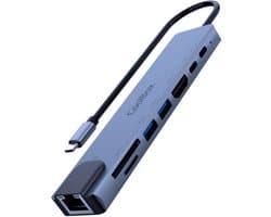 CoolBox miniDOCK C81 Bedraad USB 3.2 Gen 1 (3.1 Gen 1) Type-C Grijs