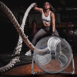 RFWR® Vloerventilator 3 Snelheden - Draagbare Koelventilator voor Thuis en Sport - Kantelbaar en Stil — thumbnail 1