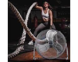 RFWR® Vloerventilator 3 Snelheden - Draagbare Koelventilator voor Thuis en Sport - Kantelbaar en Stil