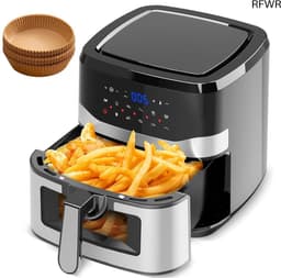 RFWR® Airfryer XXL met kijkvenster en 9 programma's - 8,5 liter hete luchtfriteuse voor 8 personen — thumbnail 1