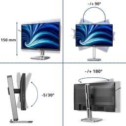 Philips 4000 series 24B2N4200/00 computer monitor 60,5 cm (23.8") 1920 x 1080 Pixels Full HD LCD Grijs — thumbnail 2