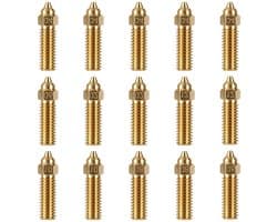Allecto Plus - 15-delige Koperen Spuitmondenset Voor Creality 3D-Printers - Printeronderdelen en Accessoires K1 K1 Max