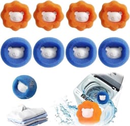 Allecto Plus - Herbruikbare Haarvangers voor Wasmachine - Anti-Klitten - 8 Stuks - Voor Honden en Katten - Wasnet - Anti-Haarbal - Epilator voor Dieren — thumbnail 1