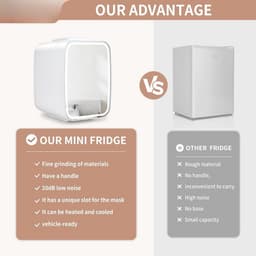 Lexium Mini Fridge for Drinks - Kleine Koelkast - Mini Koelkasten - Minibar - Mini Fridge - Mini Koelkast - Mini Koelkastje - — thumbnail 4