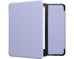 kwmobile e-reader hoesje geschikt voor Amazon Kindle Paperwhite (2024)/Colorsoft hoes - E reader flip case met magnetische sluiting - Ereader cover in lavendel