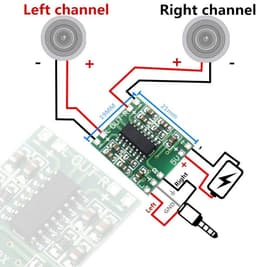 Digitale Audio Versterker Module 2 x 3W DC 5V Klasse-D voor Kleine Luidsprekers — thumbnail 4