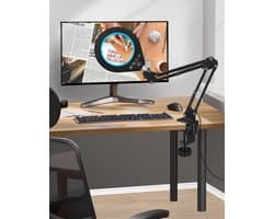 Ibenzoa® Verstelbare vergrootglaslamp met licht en klem voor hobby en werk