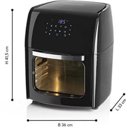 Digitale XL heteluchtfriteuse 12 liter - Vetarm en Zacht Koken met 9 Programma's — thumbnail 5