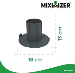 Mixkom Reducer voor Monsieur Cuisine - Effectief Hakken, Mixen en Emulgeren - Made in Duitsland — thumbnail 3