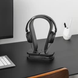 Houten Hoofdtelefoonhouder - Universele Houder met Kabelbeheer - Minimalistisch Design — thumbnail 4